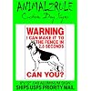 GERMAN SHEPHERD DOG SIGN 9"x12" ALUMINUM