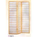 3-Panel Natural Color Wood Shoji Screen / Room Divider