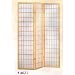 3-Panel Natural Color Wood Shoji Screen / Room Divider