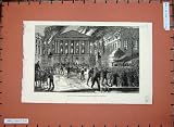 1883 Burning House Representatives Brussels Fire-Men