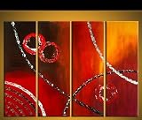 Modern Oil Painting on Canvas Stretched-framed Ready to Hang - ytth153