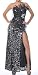 Zeilei 9504 Allover Sequins Strapless High Slit Pa...