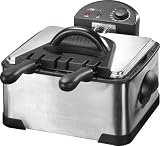 51OdN3Z8IYL. SL160  Clatronic FR 3195 Kaltzone Fritteuse 4 Liter 3 Körbe 2000 Watt, inox