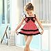 Kid Toddler Baby Girls Bathing Suit Lace Bow Dot Two Piece Swimsuit Swimwear