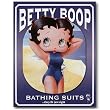 Nostalgic Betty Boop Tin Sign : Bathing Suits