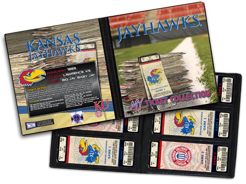 Kansas Jayhawks Ticket Album - Book Holder Display