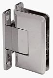CRL Cologne 037 Series Brushed Nickel Wall Mount Shower Door Hinge