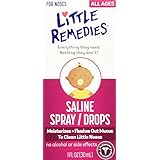 Little Remedies Saline Spray/Drops for Dry for Stuffy Noses, 1-Ounce (30 ml) (Pack of 6)