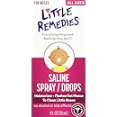 Little Remedies Saline Spray/Drops for Dry for Stuffy Noses, 1-Ounce (30 ml) (Pack of 6)