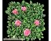Artificial Azalea Mat 12 Inch Square- Pink Flowers