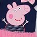 Peppa Pig Girl's Dress Fashion Clothing Kids Cartoon Wear Child ,Navy/pink,6y