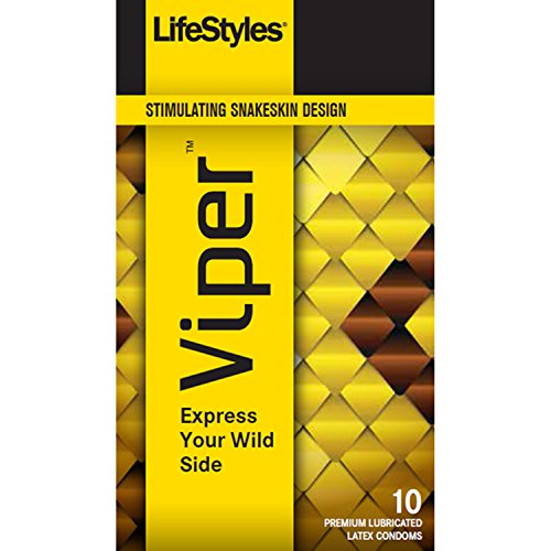 LifeStyles Viper Male Condoms, 10 Count