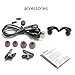 Bluetooth Headphones Wireless Bluetooth Headset, Sweatproof V4.1 Noise Cancelling Headphones Earphones with Microphone & Stereo with Magnetic Attraction (Black)
