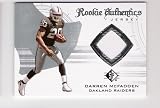 DARREN MCFADDEN 2008 SP Authentic Rookie Authentics JERSEY RC Rookie Card Oakland Raiders Football