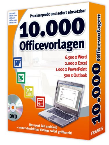 Childrens Toyshop  Software : 10.000 Office Vorlagen, DVD-ROM Praxiserprobt und sofort einsetzbar. 6.500 x Word, 2.000 x Excel, 1.000 x PowerPoint, 500 x Outlook. Für Windows 98SE/ME/XP/Vista u. Office 2000/XP/2003/2007
