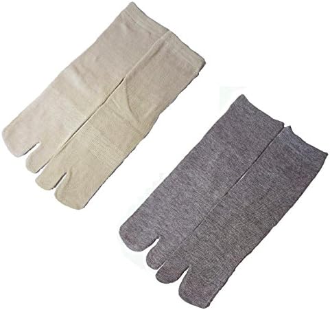 Lady's Tabi Socks(2set) Beige,Gray