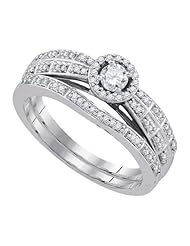 0.33CT-DIA 0.15CT-CRD BRIDAL SET