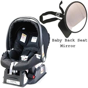 Peg Perego 2011 Primo Viaggio sip 30 30 Car Seat w Back Seat Mirror - Pois Black