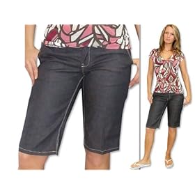 MEXX Jeansshorts Damen Damenhose Hose - blau
