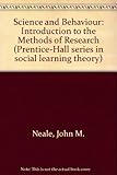 Science and Behaviour: Introduction to the Methods of Research (Prentice-Hall series in social learning theory)
