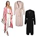 Doreen Ladies Long Sleeve Duster Jacket Belted Trench Coat Long Top