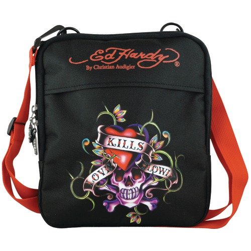 ED HARDY EB03CAPLKS Caprio Love Kills Slowly Messenger Bag
