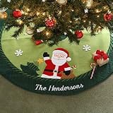 Personalized Santa Christmas Tree Skirt