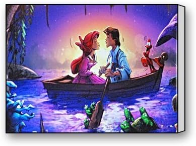 ArtShop Gallery Wrapped Little Mermaid Custom Modern Art Painting Wall Decor Canvas Print