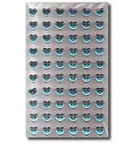 Produkt-Bild: 60 selbstklebende Strass-Steine Herzen hellblau 8 mm