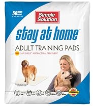 Simple Solution Stay At Home Adult Training Pads, 50 Count