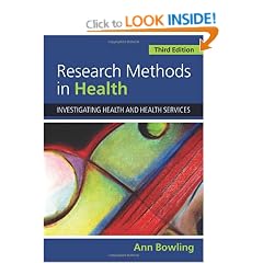 Research Methods in Health: Investigating Health and Health Services