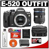 Olympus Evolt E-520 Digital SLR Camera Body with Olympus 12-60mm Zuiko Digital ED f/2.8-4.0 SWD Lens + 8GB CF Memory Card + BLM-1 Battery + Case + Cameta Bonus Accessory Kit