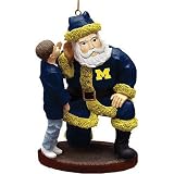 Michigan Wolverines NCAA Santa's Secret Tree Ornament