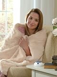 Soft Heat Rabbit Faux Fur Electric Heated Warming Throw