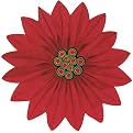 Tissue Poinsettia Decorations Set of 6 - 30"