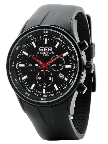 Swiss Code Red Dark Scorpion Black Sky PVD Chronograph for Him Swiss Made
