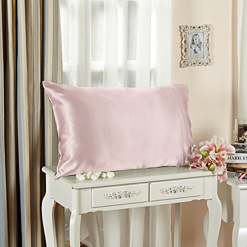 Lilysilk 19 Momme Terse Silk Pillowcase in Pair Light Plum Queen-50x80cm