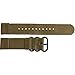 Clockwork Synergy® - 2 Piece Heavy Ballistic PVD Black Nylon Band (20mm, Desert Khaki)