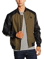 Urban Classics Chaqueta (Oliva / Negro)