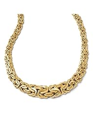14k Yellow gold Leslies Polished Fancy Link Necklace