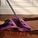 WISP Broom and Dustpan Set for Home, Pet Hair Remover for Carpet, Indoor Outdoor Telescoping Broom Household Cleaning Set, Easy Wall Storage, 52'' Adjustable Handle 3-piece Patented WISPsystem, Purple