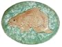 Ceramic Carp Fish Oval Tray / Platter - Symbol of Prosperity
