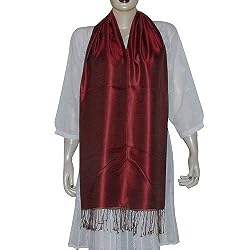 Womens Silk Scarf Handmade Accessory 19 inches x 72 inches (psrf166)