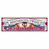 MLB Minnesota Twins 9-by-30 Wood Sign