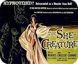 Vintage Science Fiction Horror Movie MOUSE PAD The She-Creature