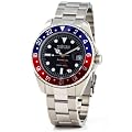 Nautec No Limit Herren-Armbanuhr Deep Sea DS AT-GMT/STSTRDBLBK