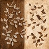 IMAGE OF Russet Leaf Garland I HIGH QUALITY MUSEUM WRAP CANVAS Print Janet Tava 12x12