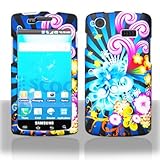 Premium - Samsung i897/Captivate Rubber Design Neon Floral Cover - Faceplat ....