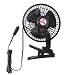12V Oscillating Automotive Fan With Clip.