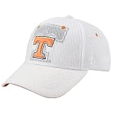 Zephyr Tennessee Volunteers White Double Logo Flex-Fit Hat